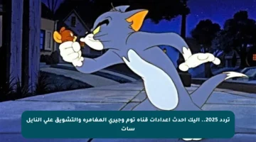 تردد 2025.. إليك أحدث إعدادات قناة توم وجيري المغامرة والتشويق على النايل سات